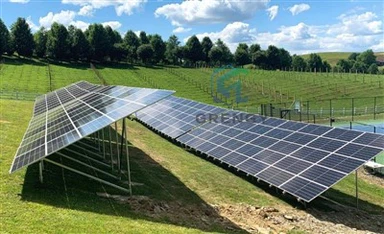 Solarni sistem za montažu na tlo sa duplim stubovima