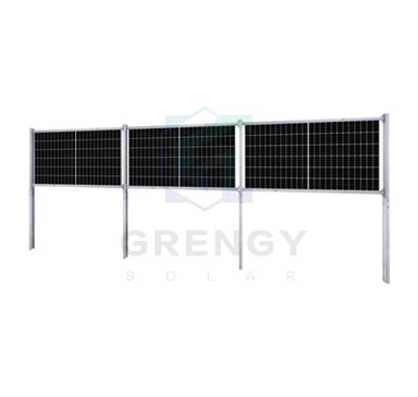 Konstrukcija za montažu solarne ograde
