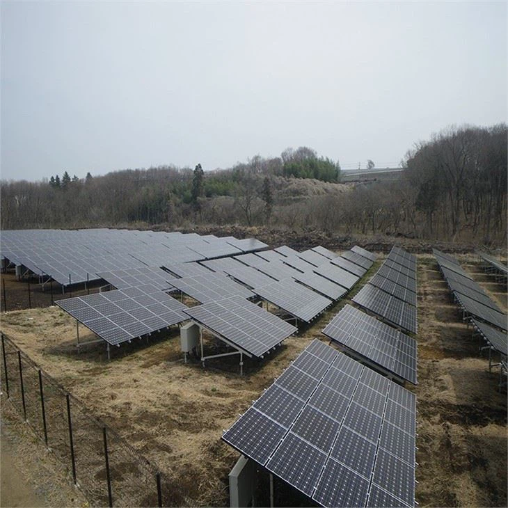 Double Pole Solar Ground Mounting System
