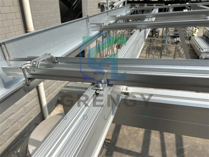 Single Carport Solar Mount Structure