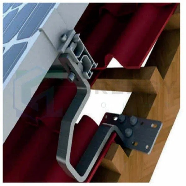 Solar Roof Tiles Photovoltaic System Solar Mounting Bracket Hook On Tile Roof Solar Panel Roof Mounting System