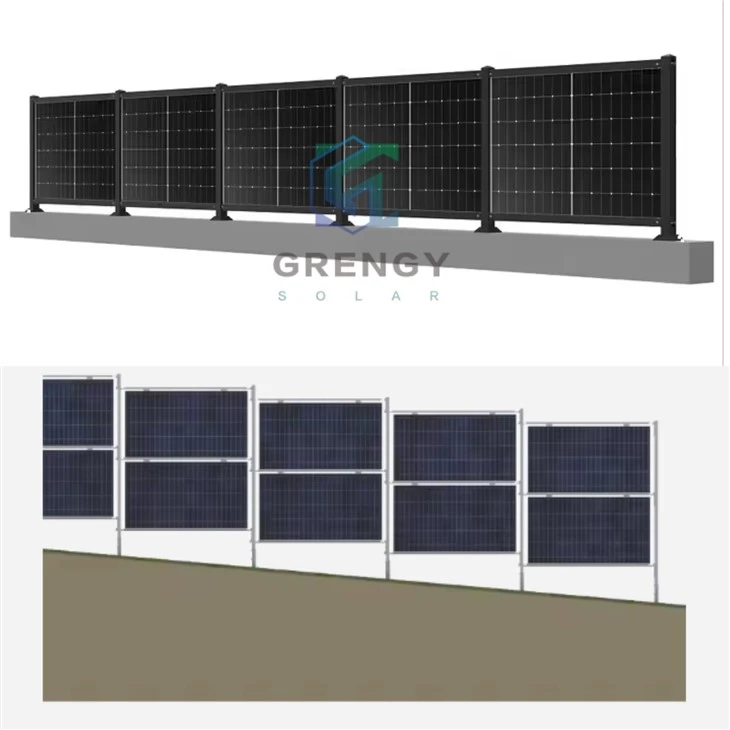 Bifacijalna montaža solarne ograde