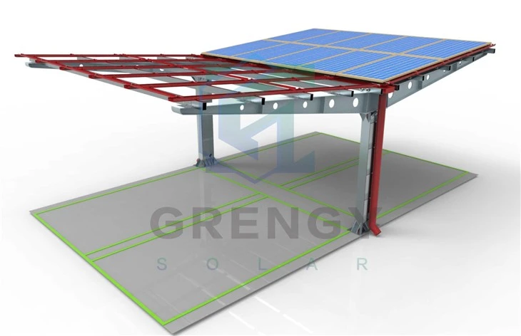 Carport With Solar Panel Roof