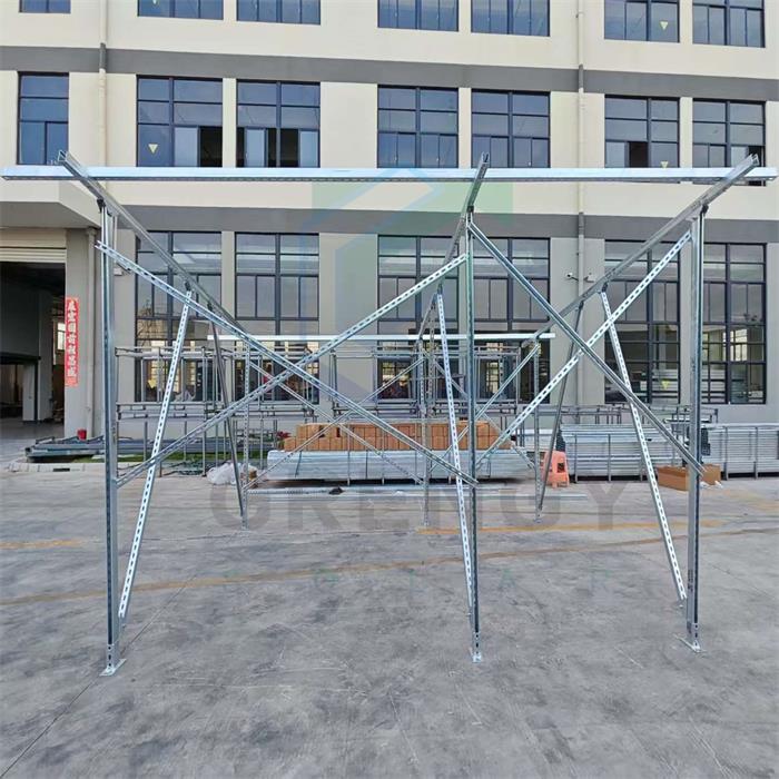 Eko-prijateljski reciklirani HDG solarni nosači