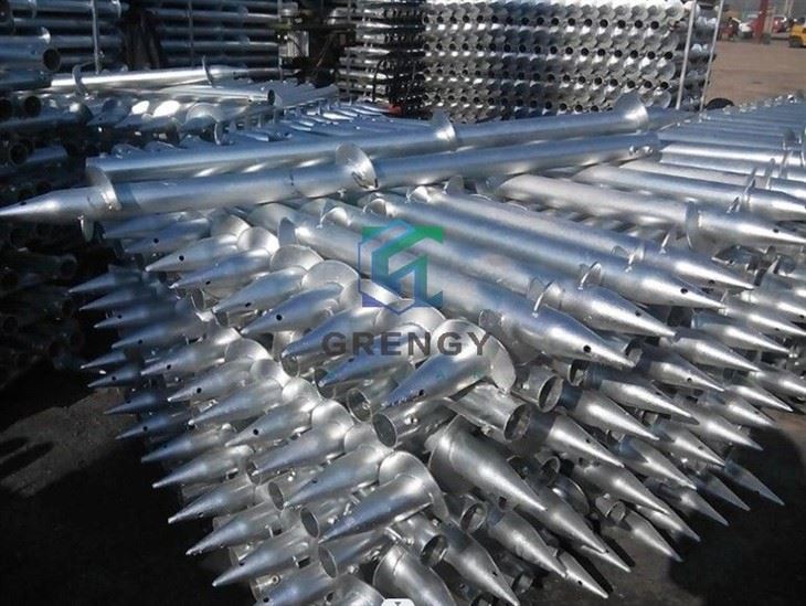 Helical Piles Screw Piles Ground Screw Foundatioin For Solar Panel
