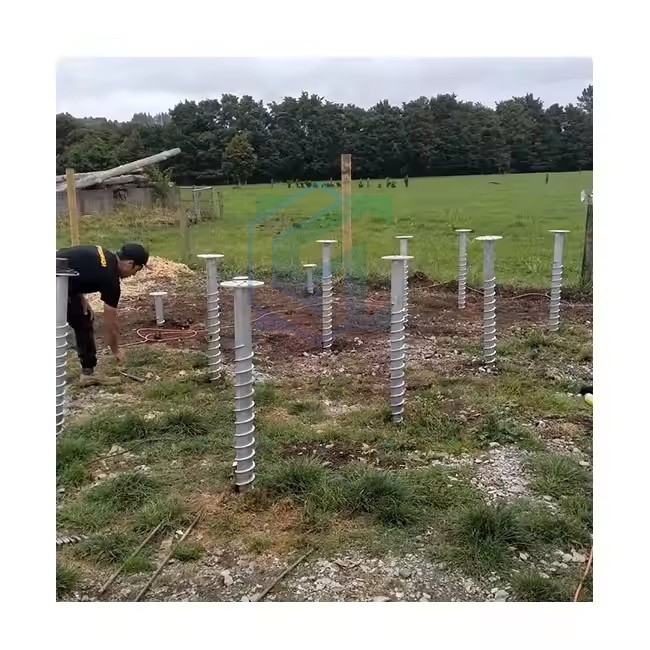 HDG Solar Energy Ground Screw System Helical Piles Anchors Pile Ground Screw