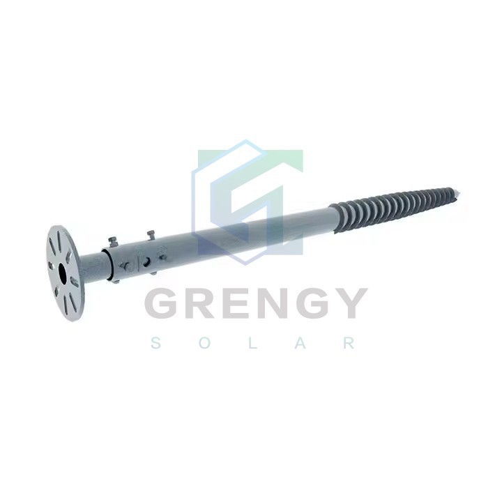 HDG Solar Energy Ground Screw System Helical Piles Anchors Pile Ground Screw