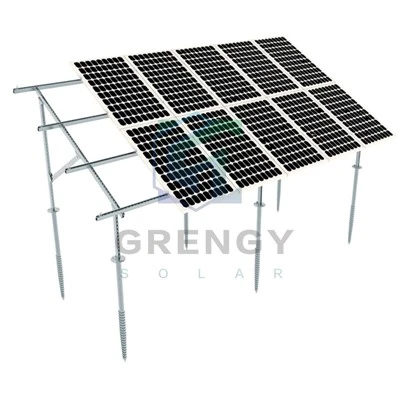 Ground pocinčani čelični profil Solarni panel Montažna struktura Jedno odjeljak HDG Steel