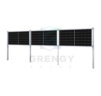 Konstrukcija za montažu solarne ograde