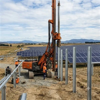 Solar Ground Mount Driven Pile