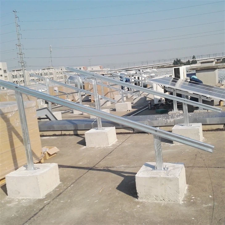 Solar Ground Mounting Systems With Concrete Foundation factory