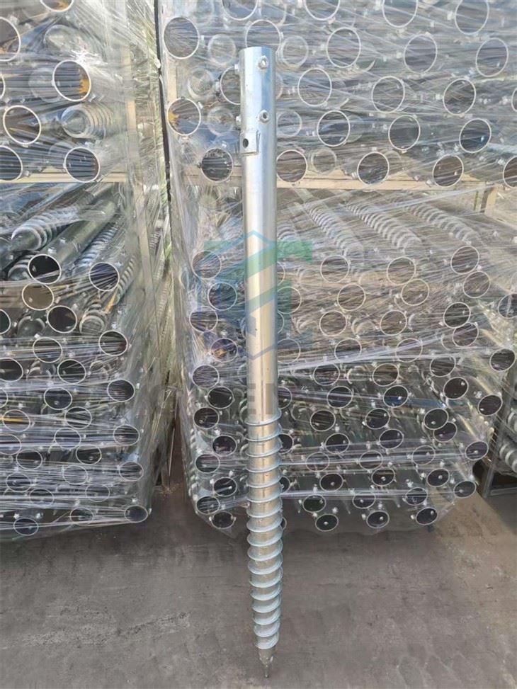 Spiral Ground Screws For Solar Panel Foundations